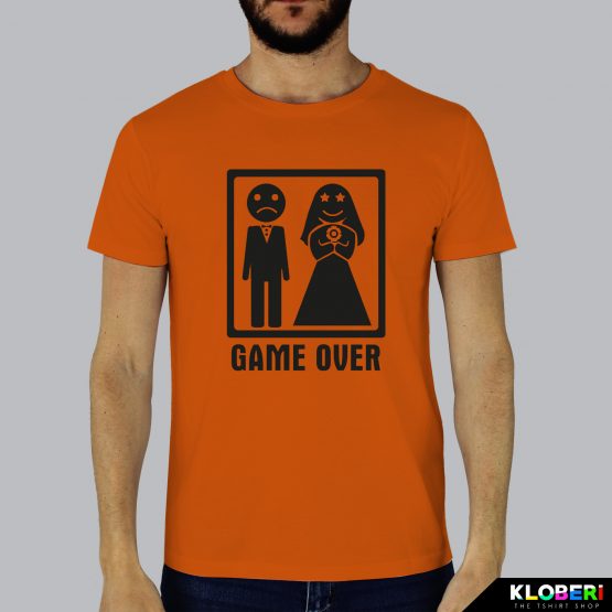 T-shirt uomo | Matrimonio: Game over arancio