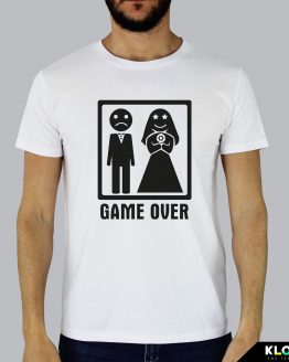 T-shirt uomo | Matrimonio: Game over bianco