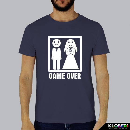 T-shirt uomo | Matrimonio: Game over blu