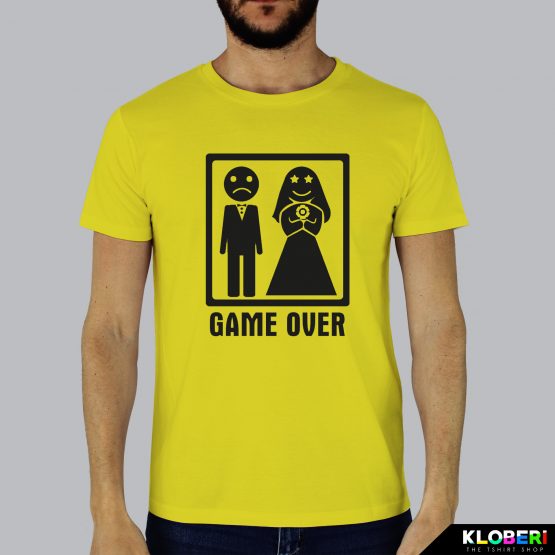 T-shirt uomo | Matrimonio: Game over giallo