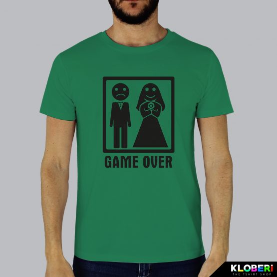 T-shirt uomo | Matrimonio: Game over verde