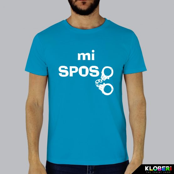 T-shirt uomo | Mi sposo azzurro