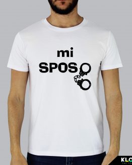 T-shirt uomo | Mi sposo bianco