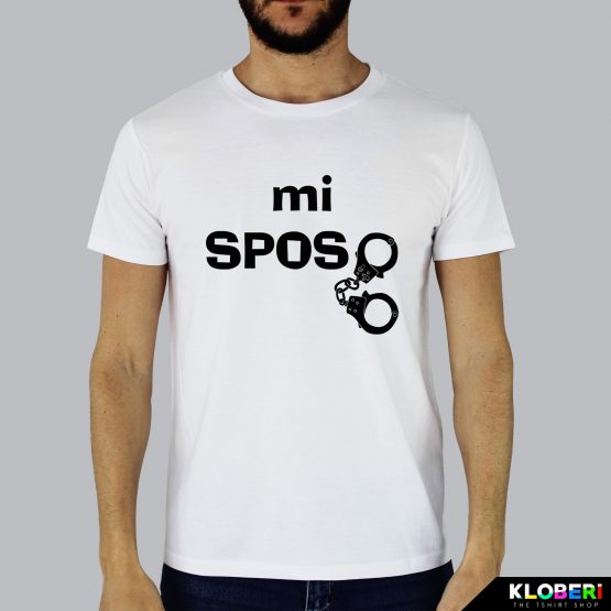 T-shirt uomo | Mi sposo bianco