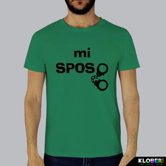 T-shirt uomo | Mi sposo verde