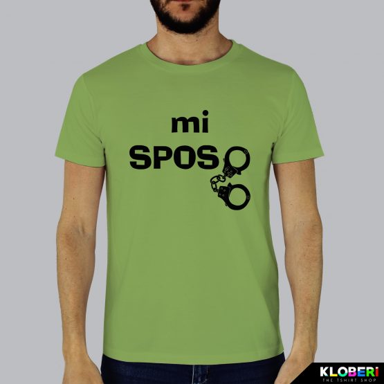 T-shirt uomo | Mi sposo verde acido