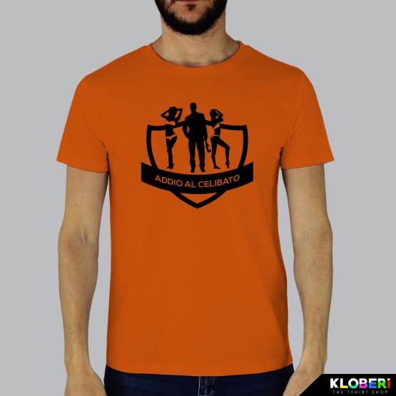 T-shirt uomo | Addio al celibato arancio