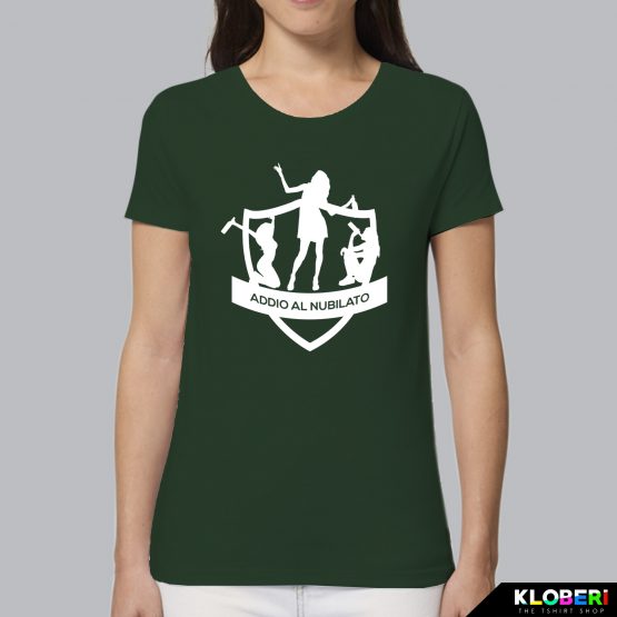 T-shirt donna | Addio al nubilato verde bottiglia