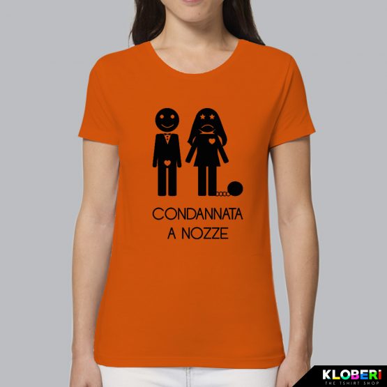 T-shirt donna | Condannata a nozze arancio