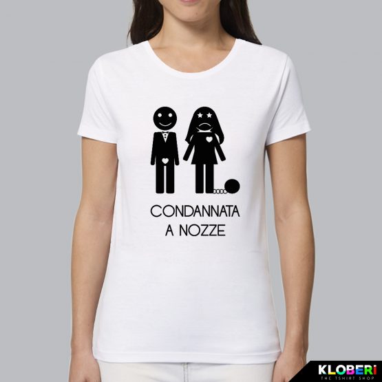 T-shirt donna | Condannata a nozze bianco