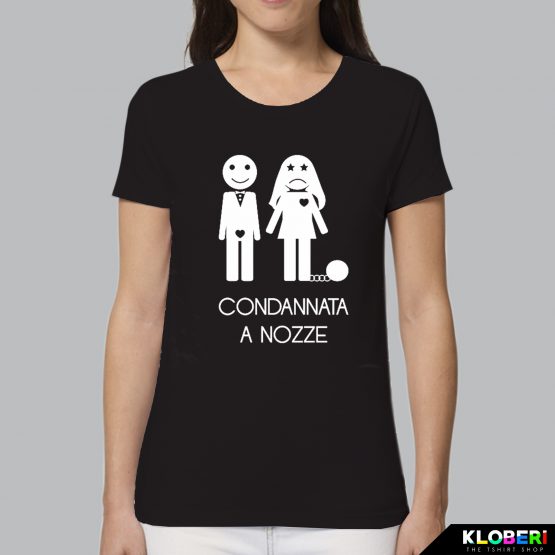 T-shirt donna | Condannata a nozze nero