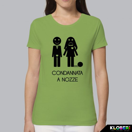 T-shirt donna | Condannata a nozze verde acido