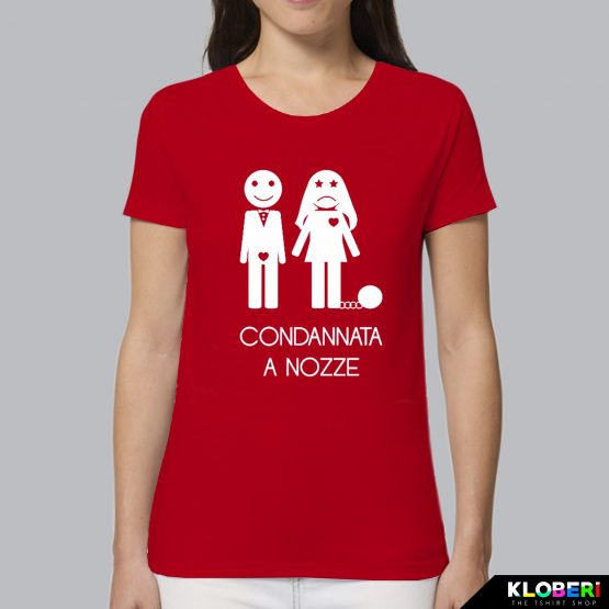 T-shirt donna | Condannata a nozze rosso