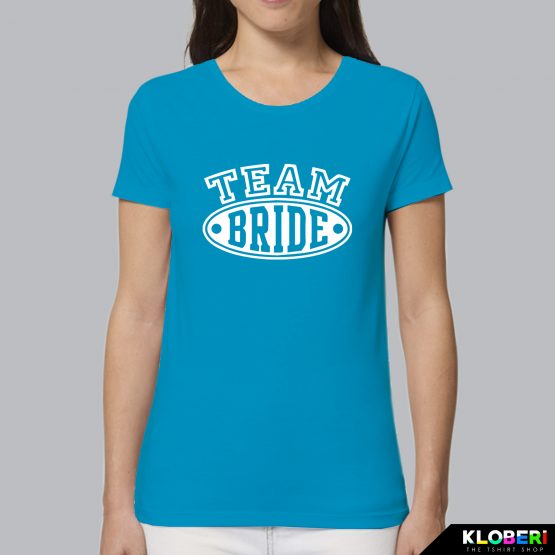 T-shirt donna | Matrimonio: Team Bride azzurro