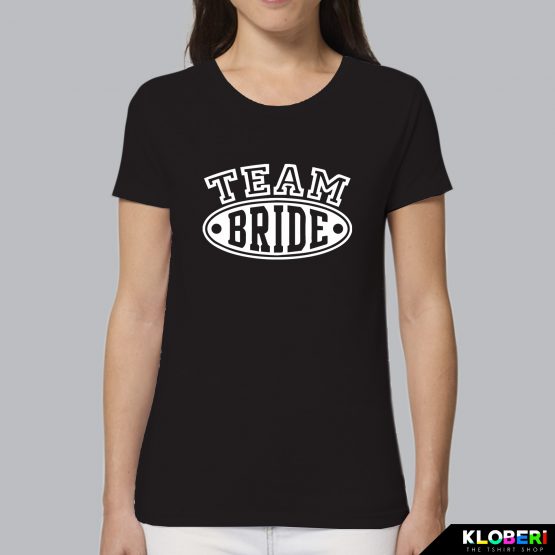 T-shirt donna | Matrimonio: Team Bride nero