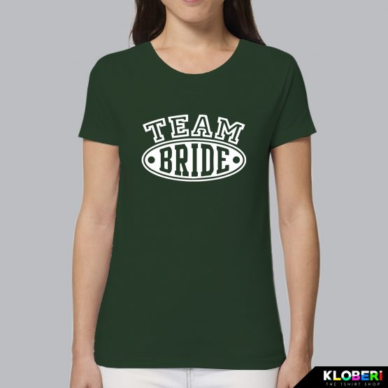 T-shirt donna | Matrimonio: Team Bride verde bottiglia