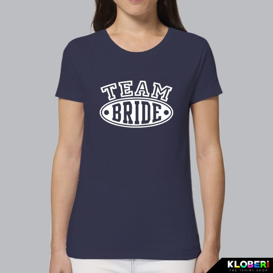 T-shirt donna | Matrimonio: Team Bride blu