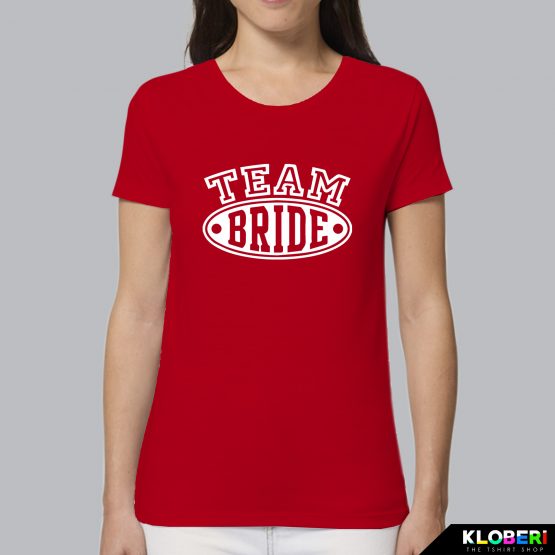 T-shirt donna | Matrimonio: Team Bride rosso