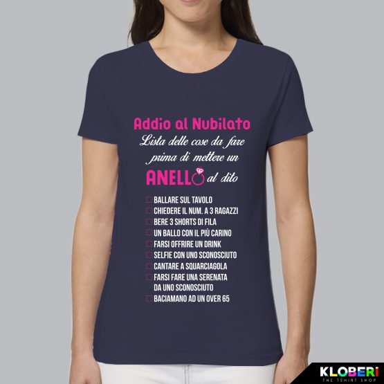 T-shirt donna | Lista di cose da fare prima di sposarsi blu