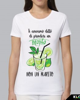 T-shirt donna | Matrimonio: Mojito non marito bianco