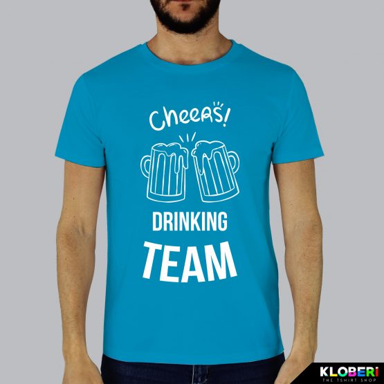 T-shirt uomo | Drinking team azzurro