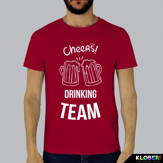 T-shirt uomo | Drinking team bordeaux