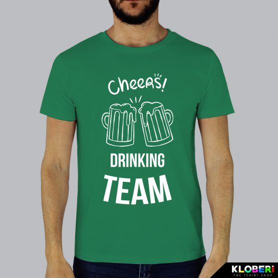 T-shirt uomo | Drinking team verde