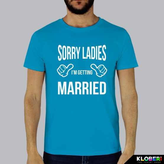 T-shirt uomo | Matrimonio: Sorry Ladies azzurro