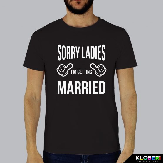 T-shirt uomo | Matrimonio: Sorry Ladies nero