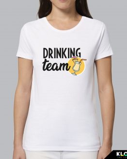 T-shirt donna | Drinking team bianco