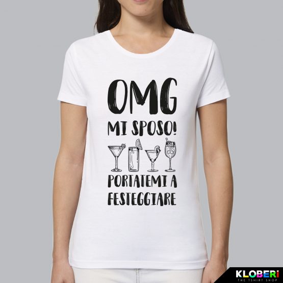 T-shirt donna | Matrimonio: OMG mi sposo bianco