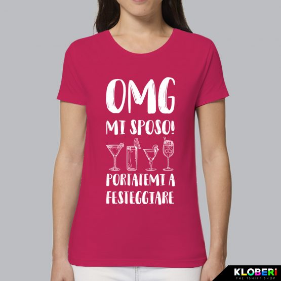 T-shirt donna | Matrimonio: OMG mi sposo rosa