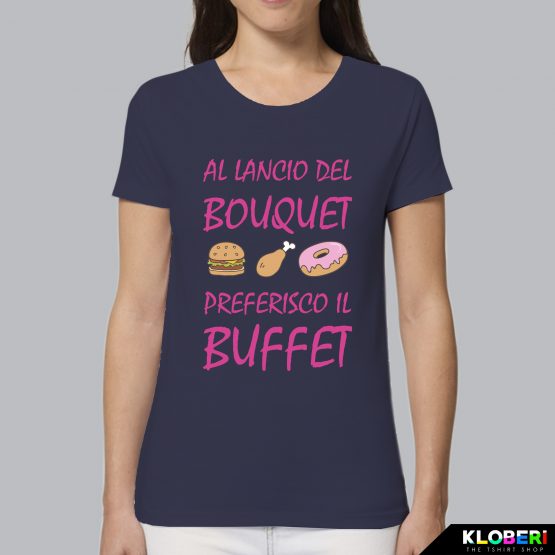 T-shirt donna | Matrimonio: Preferisco il buffet blu