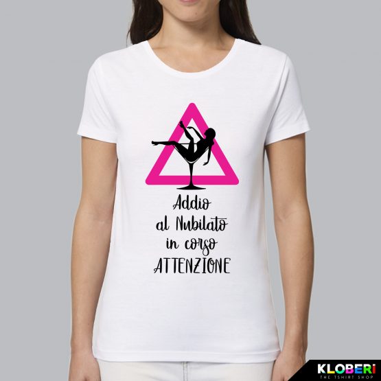 T-shirt donna | Addio al nubilato in corso bianco