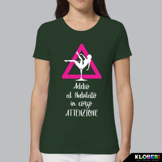 T-shirt donna | Addio al nubilato in corso verde bottglia