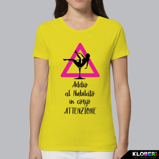 T-shirt donna | Addio al nubilato in corso giallo