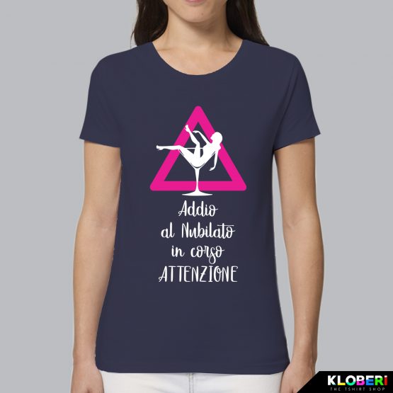 T-shirt donna | Addio al nubilato in corso blu