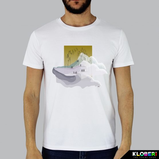 T-shirt da uomo indossata | Sospesi II | Irene Roggero