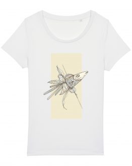 T-shirt da donna | Flower fish | Stefania Albertino