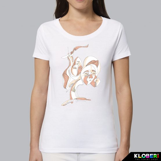 T-shirt da donna indossata | Ghosts | Stefania Albertino