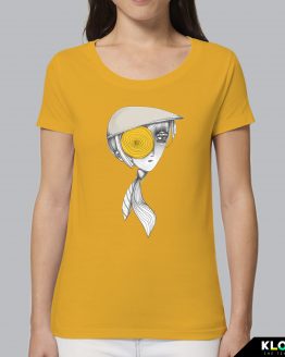 T-shirt da donna indossata giallo | Man | Stefania Albertino