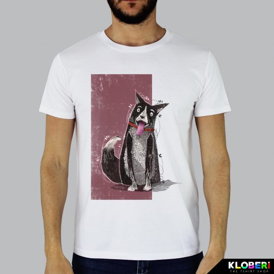 T-shirt da uomo indossata | Cane | Edoardo Gamba