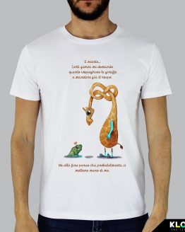 T-shirt da uomo indossata | Giraffa | Edoardo Gamba