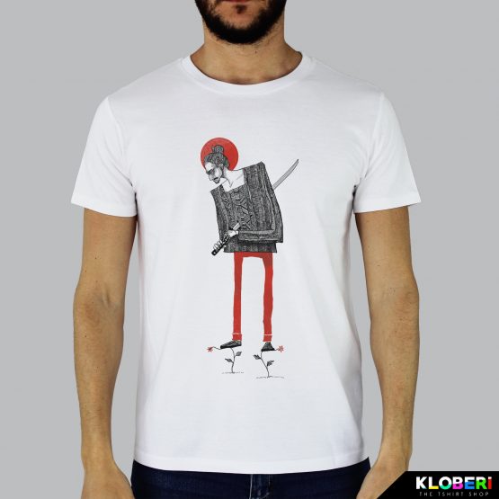 T-shirt da uomo indossata | Samurai | Edoardo Gamba