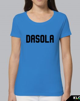 T-shirt da donna indossata | Dasola Azzurro