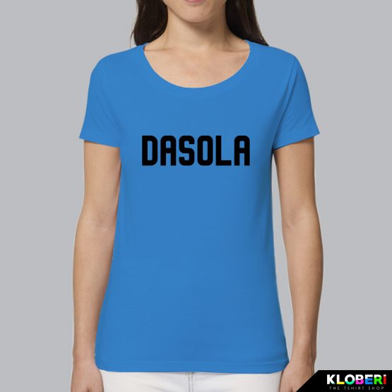 T-shirt da donna indossata | Dasola Azzurro