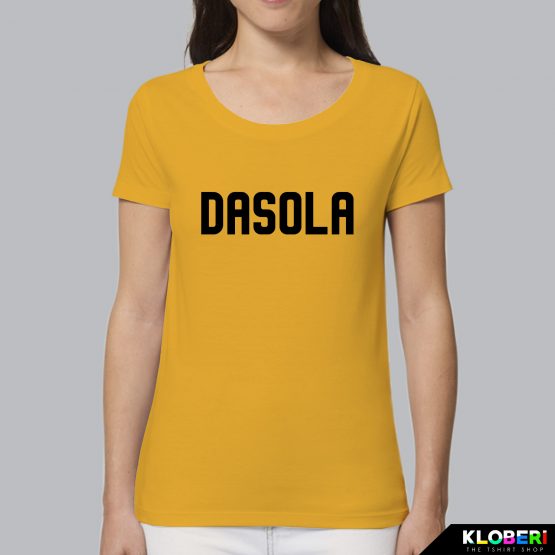 T-shirt da donna indossata | Dasola Giallo