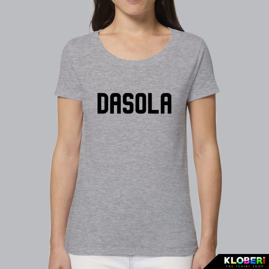 T-shirt da donna indossata | Dasola Grigio Melange