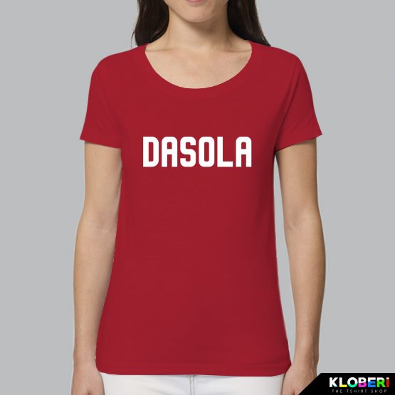 T-shirt da donna indossata | Dasola Rosso