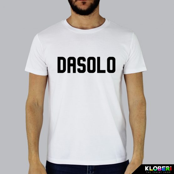 T-shirt da uomo indossata | Dasolo Bianco